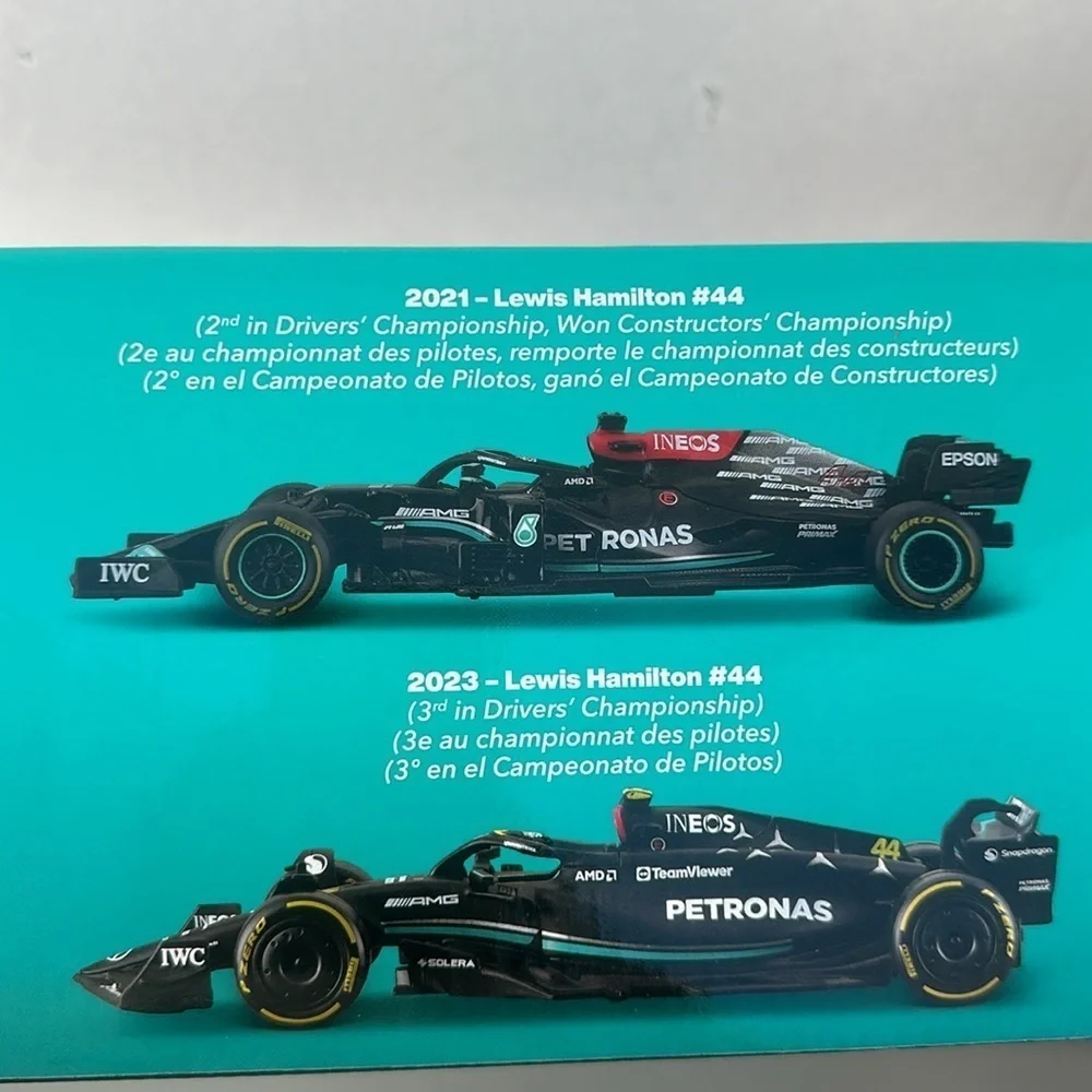 New Bburago 1:43 Mercedes Formula Racing Die-cast Model 6-pack